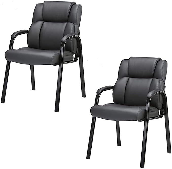 Clatina Faux Leather Seat Waiting Room Chair with Metal Frame Wayfair